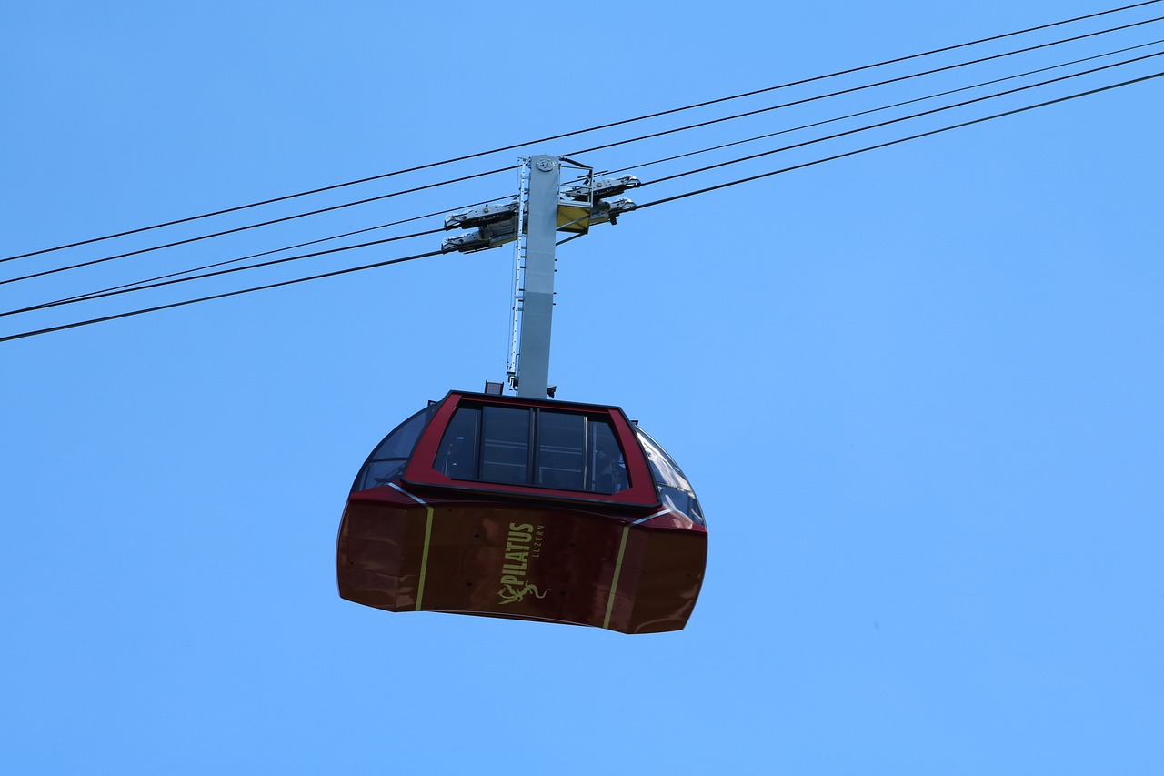 mont pilatus switerzland cable car free photo