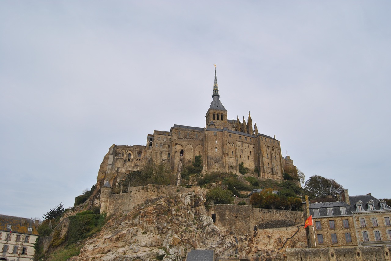 mont saint miche  normandy  monument free photo