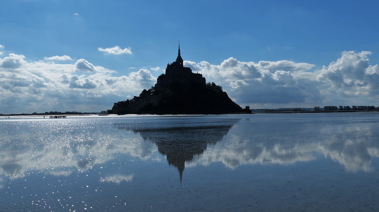 mont saint michel abbey normandy free photo