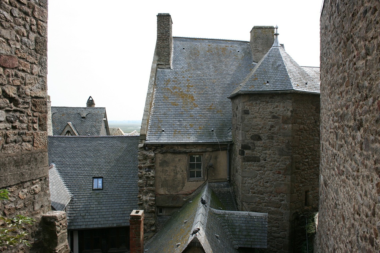 mont saint-michel abbey normandy free photo