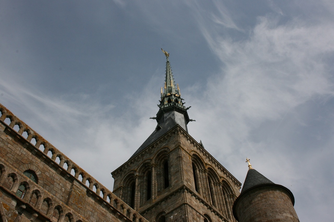 mont saint-michel abbey normandy free photo