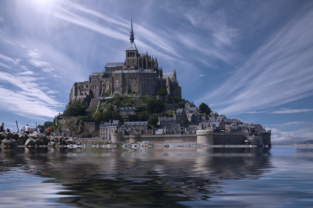 mont saint michel france normandy free photo