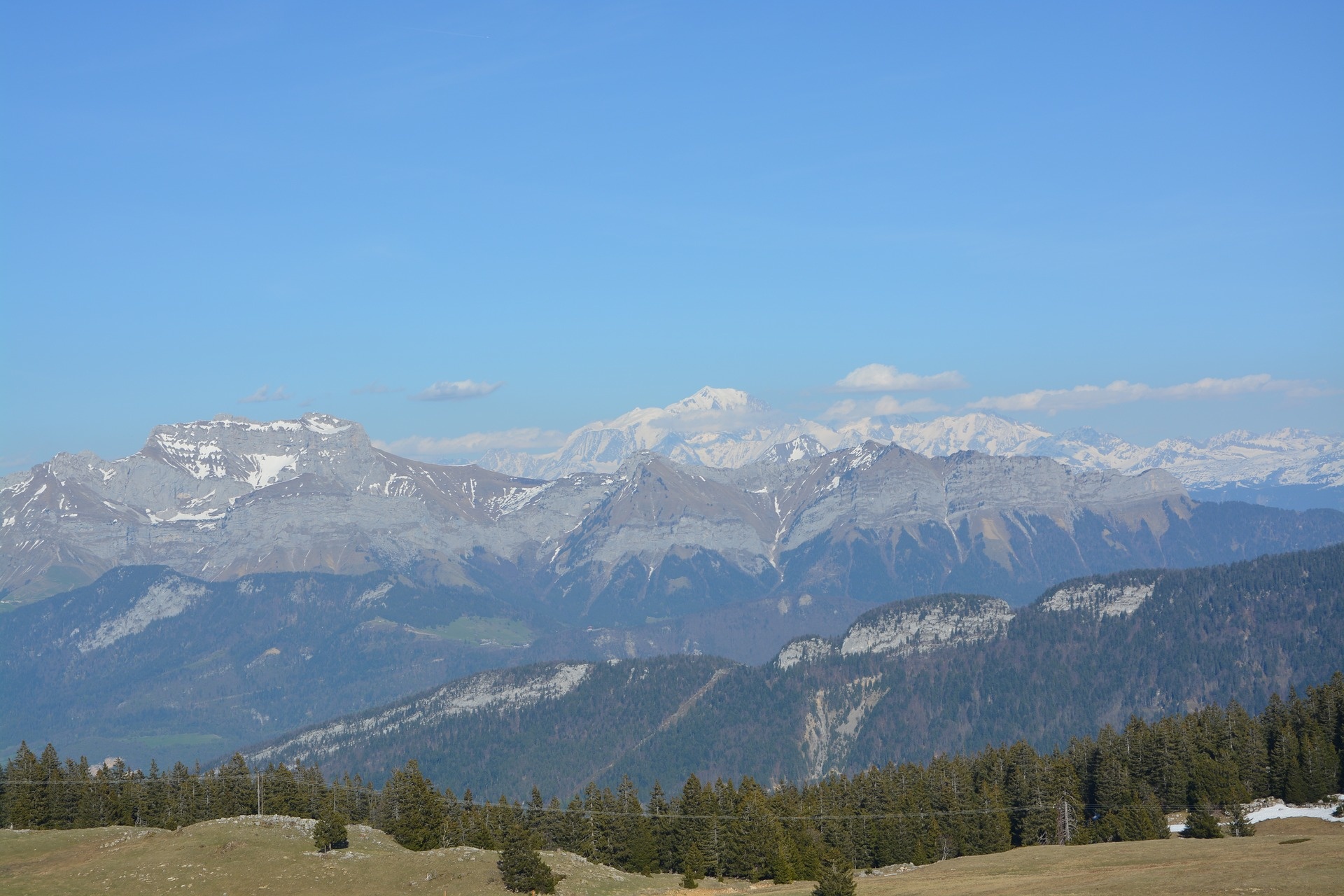mountain mont blanc hautes alpes free photo