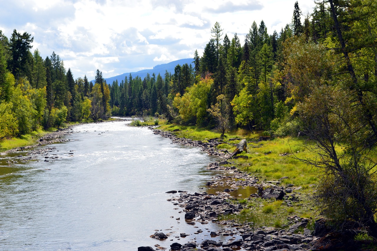 montana river landscape free photo