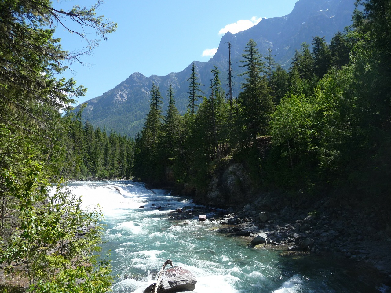 montana glacier national park mountains free photo