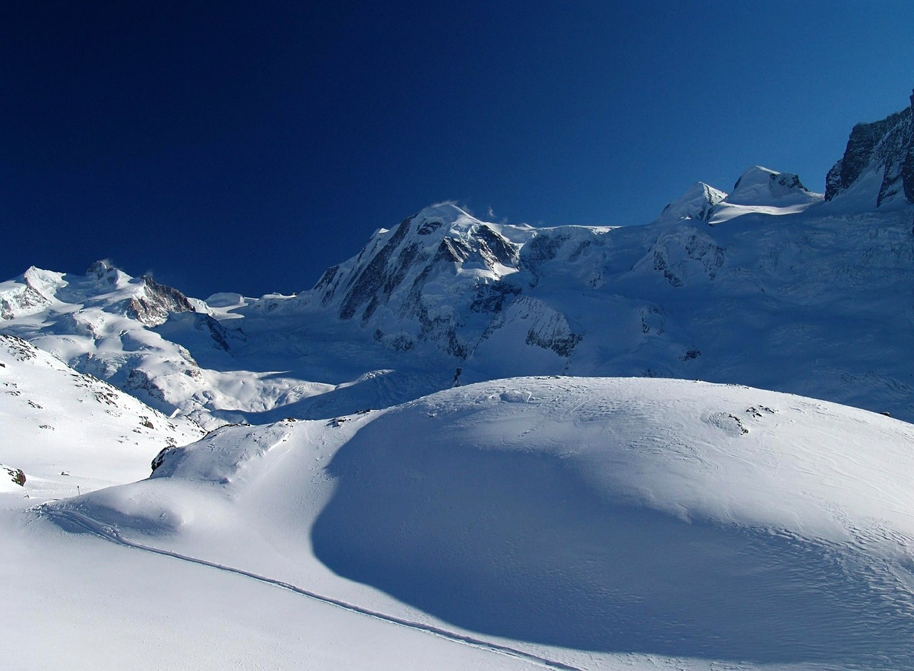 monte rosa zermatt mountains free photo