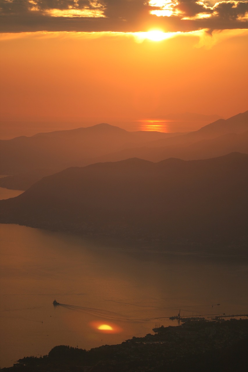 montenegro dredge sunset free photo