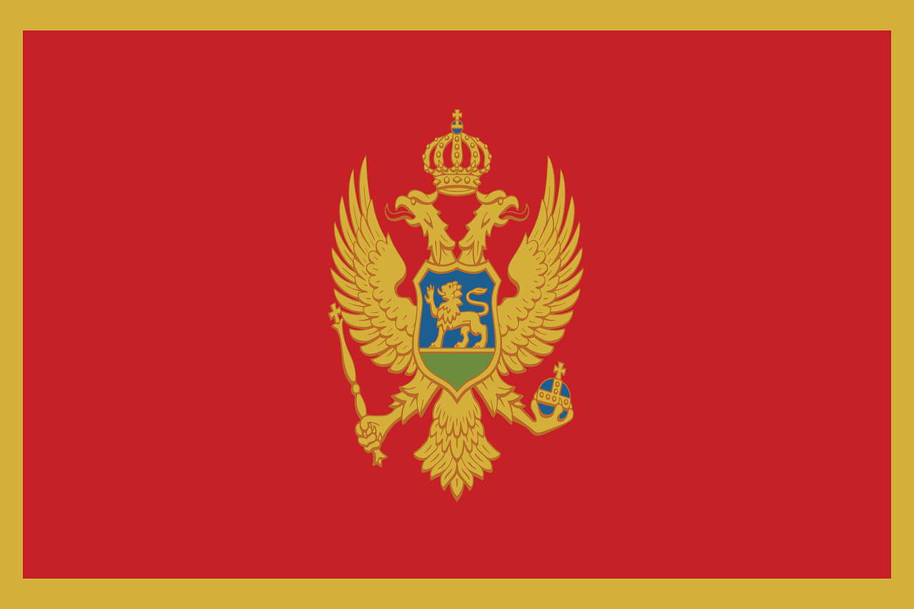 montenegro flag national flag free photo
