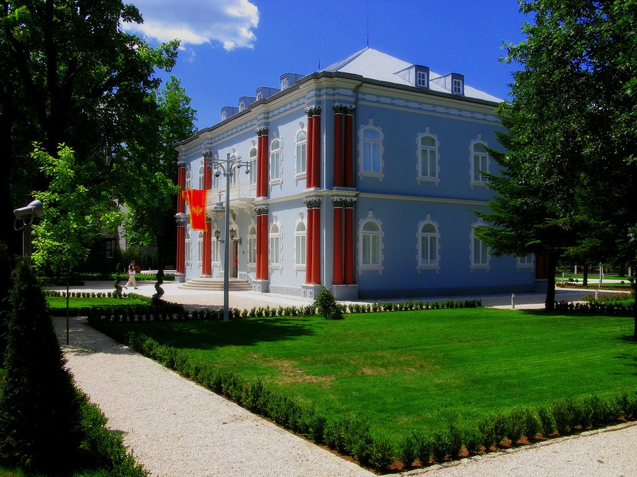 montenegro palace blue free photo