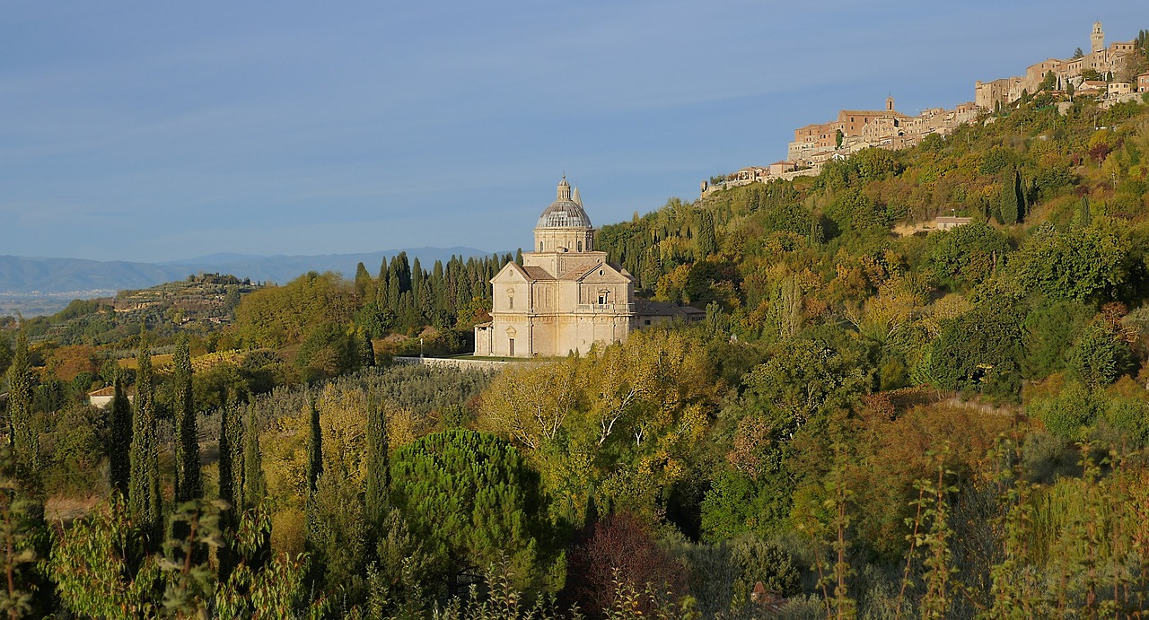 montepulciano san biagio church free photo