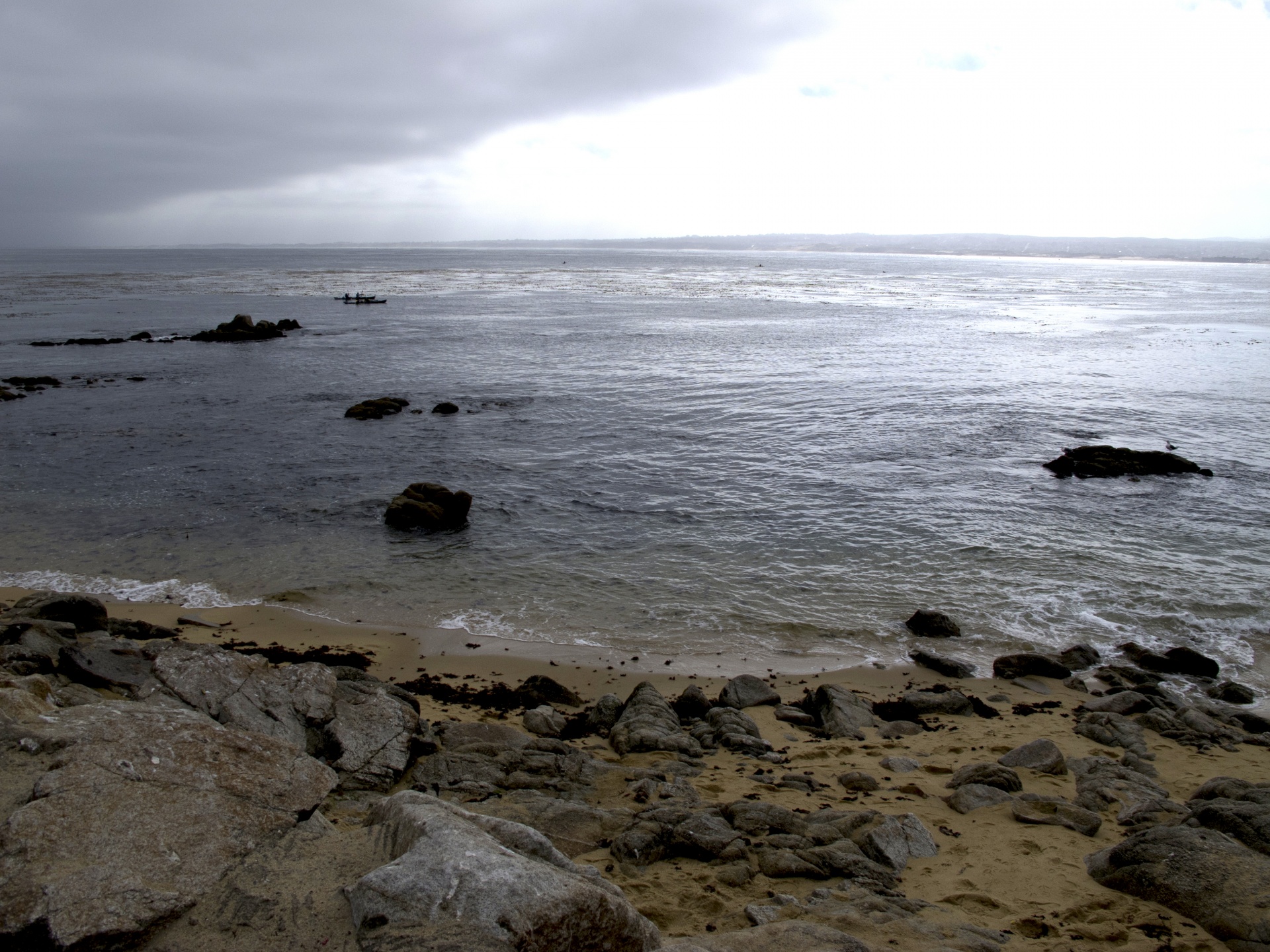 monterey beach storm free photo