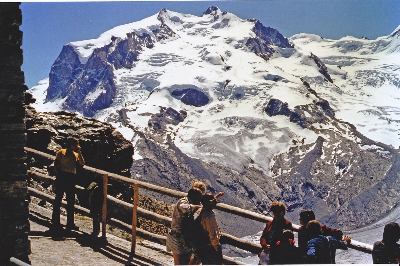 monterosa mountain switzerland free photo