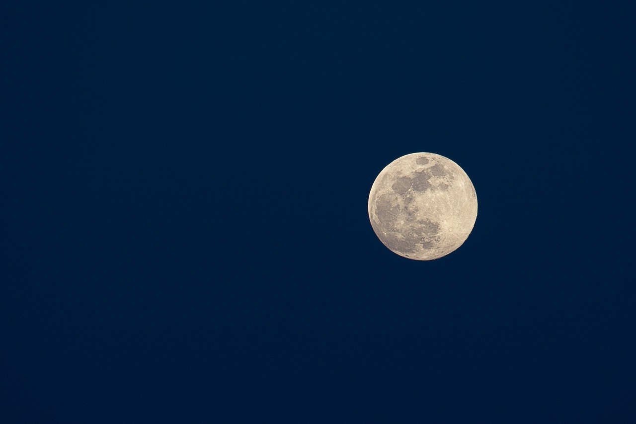 month full moon night free photo