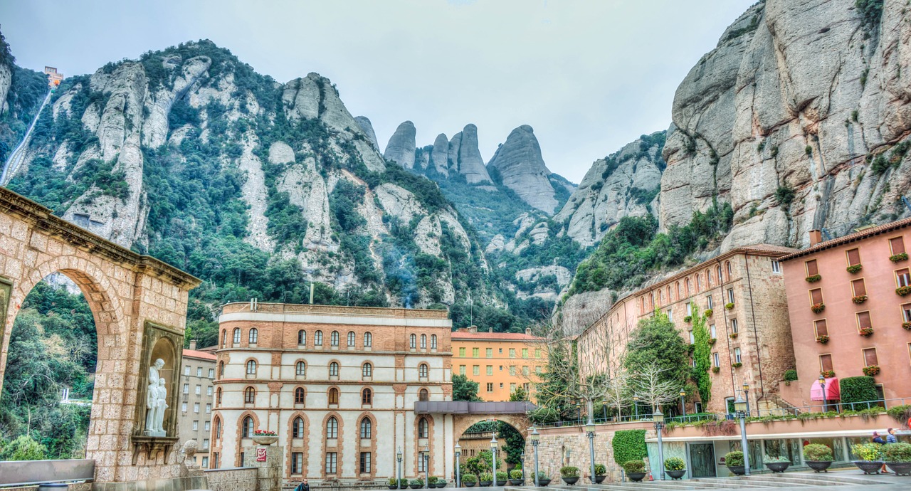 montserrat mountains spain free photo