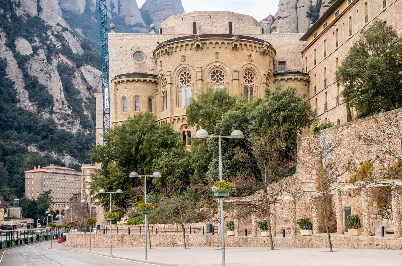 montserrat monastery spain free photo