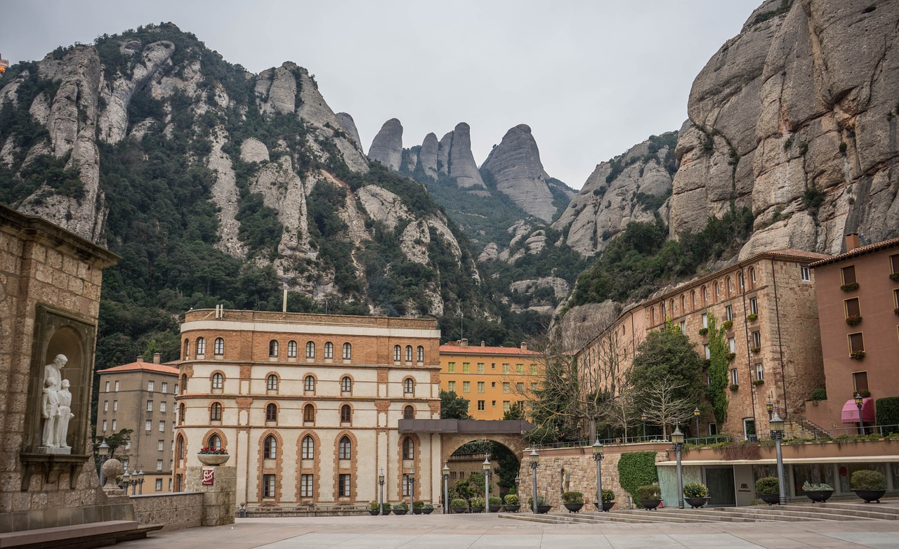 montserrat monastery spain free photo