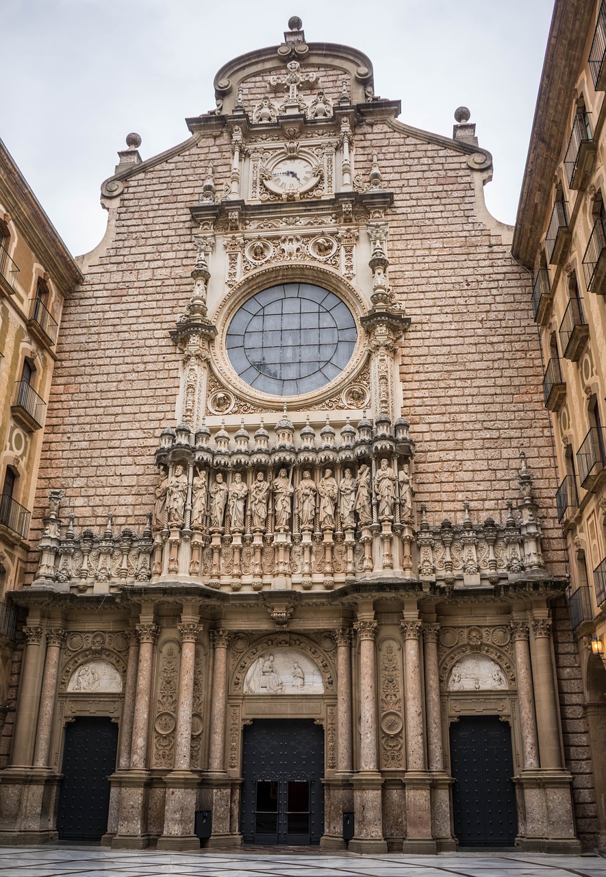 montserrat monastery spain free photo