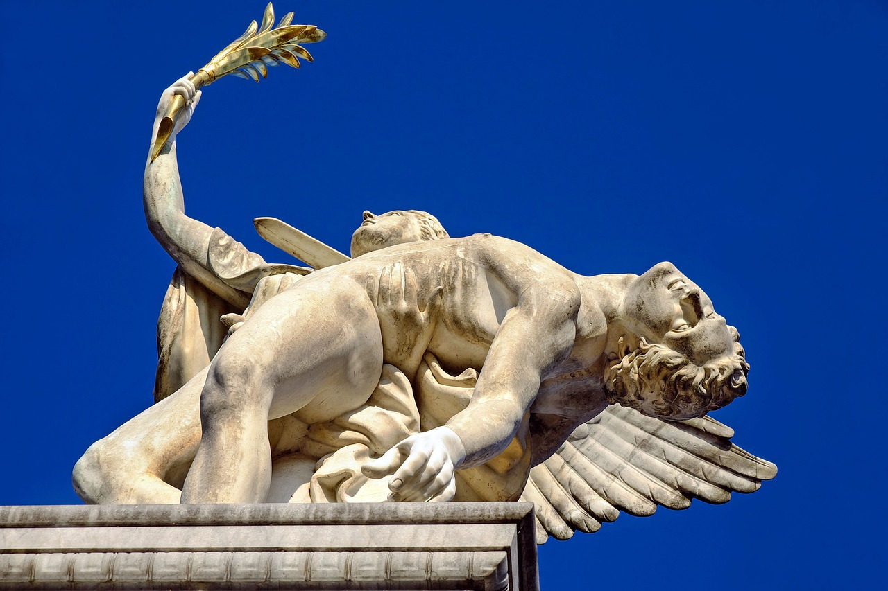 monument greek gods figures figures free photo