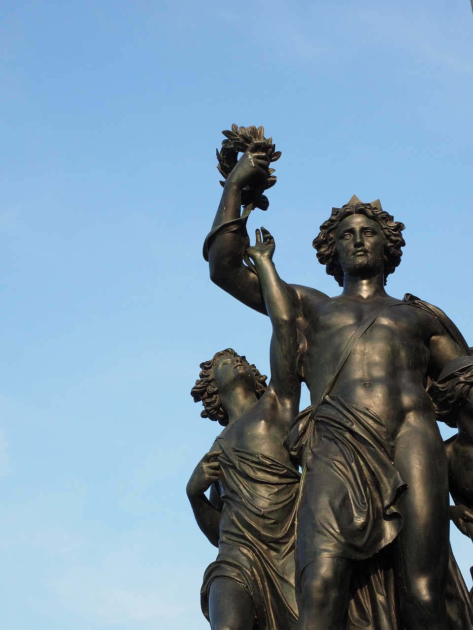 monument dresden four times of the day free photo