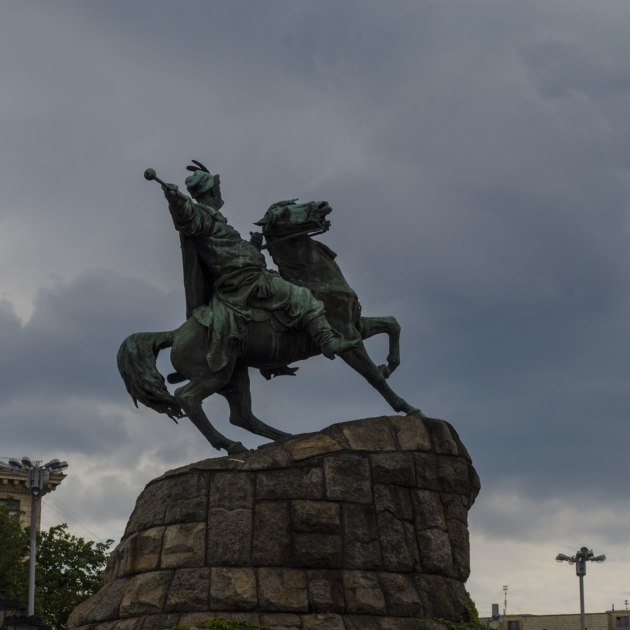 monument horse khmelnitsky free photo