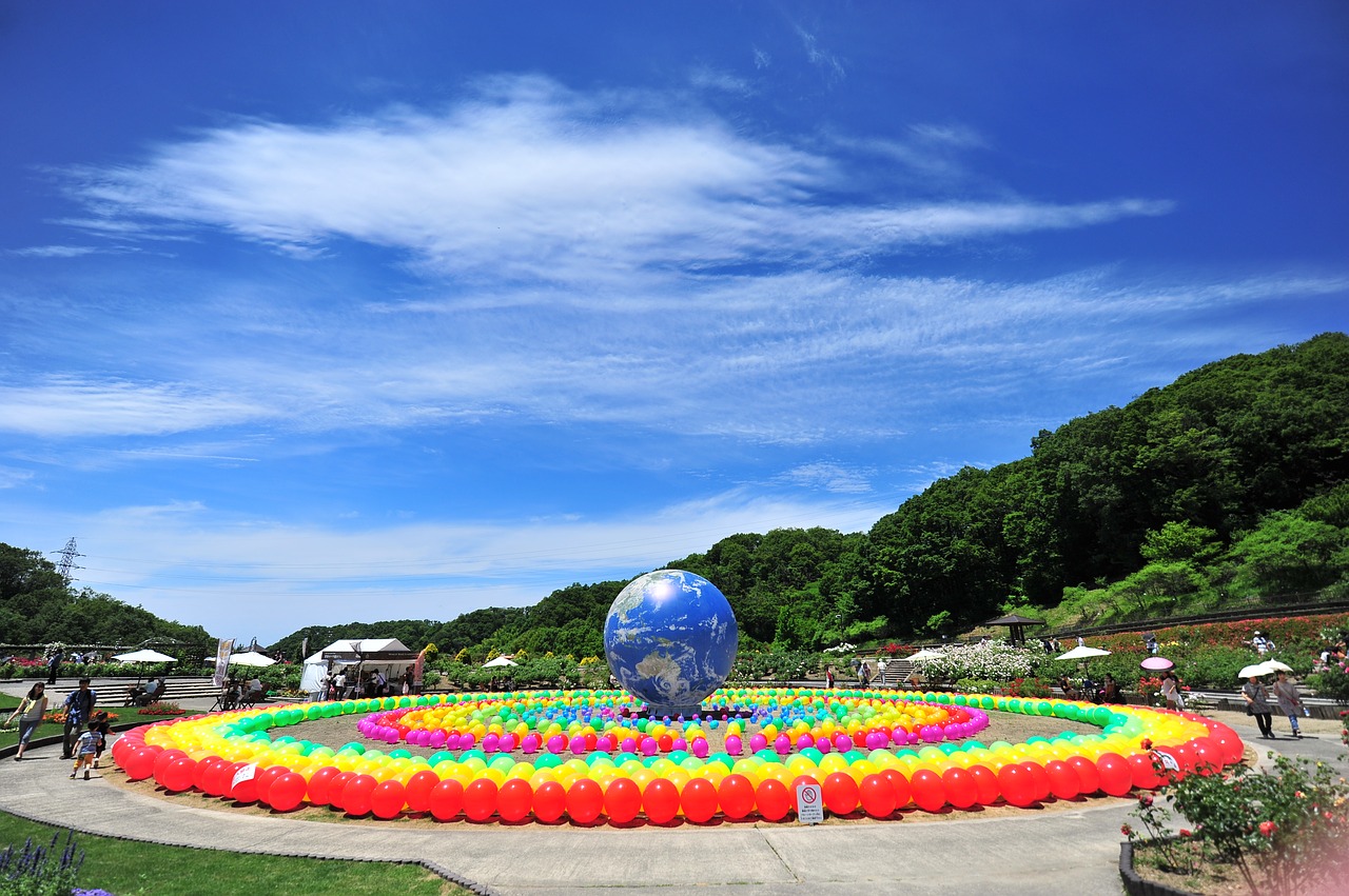 monument blue sky colorful free photo