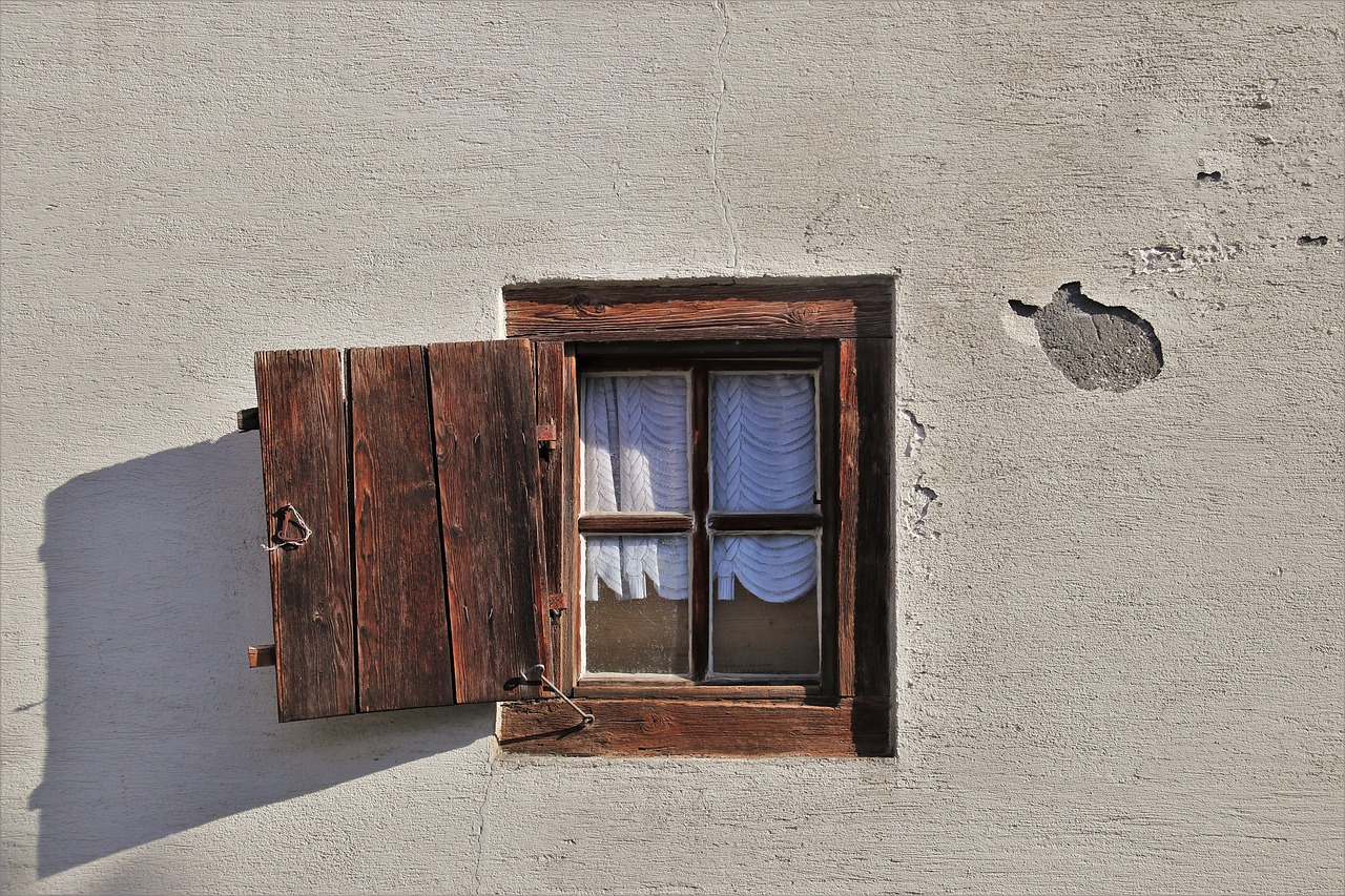 monument  old windows  shutters free photo