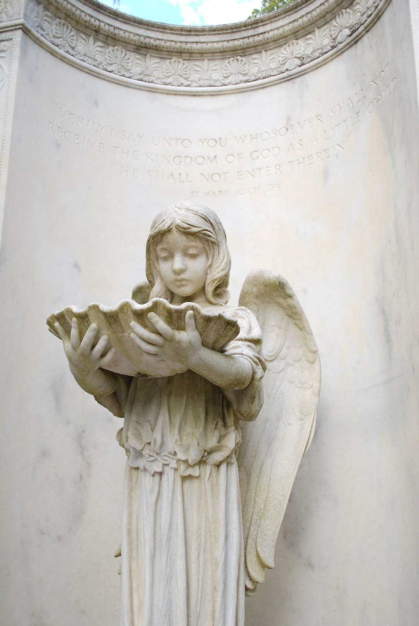 monument cemetery angel free photo