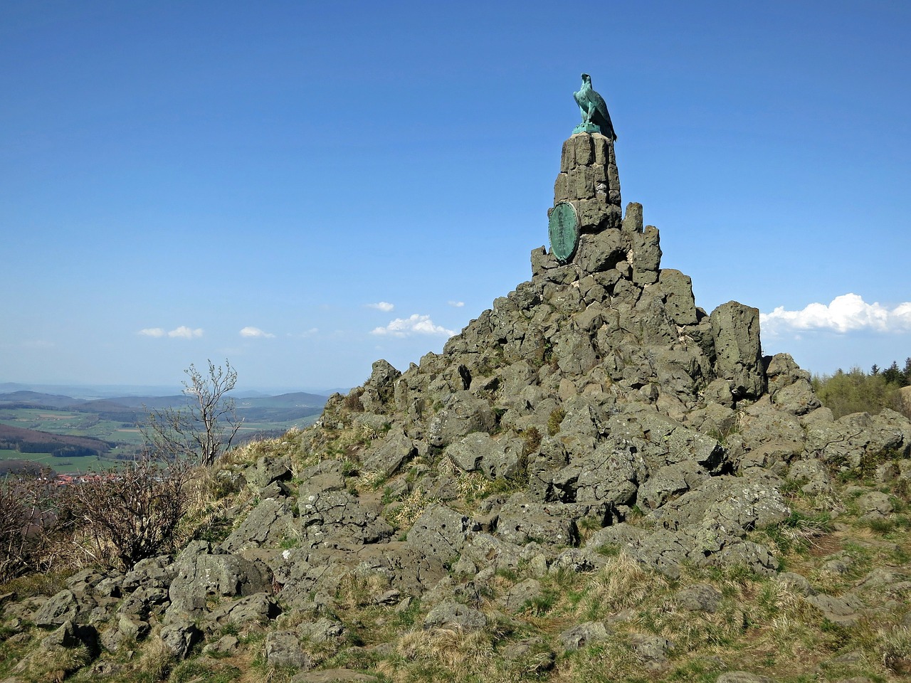 monument aviator monument wasserkuppe free photo