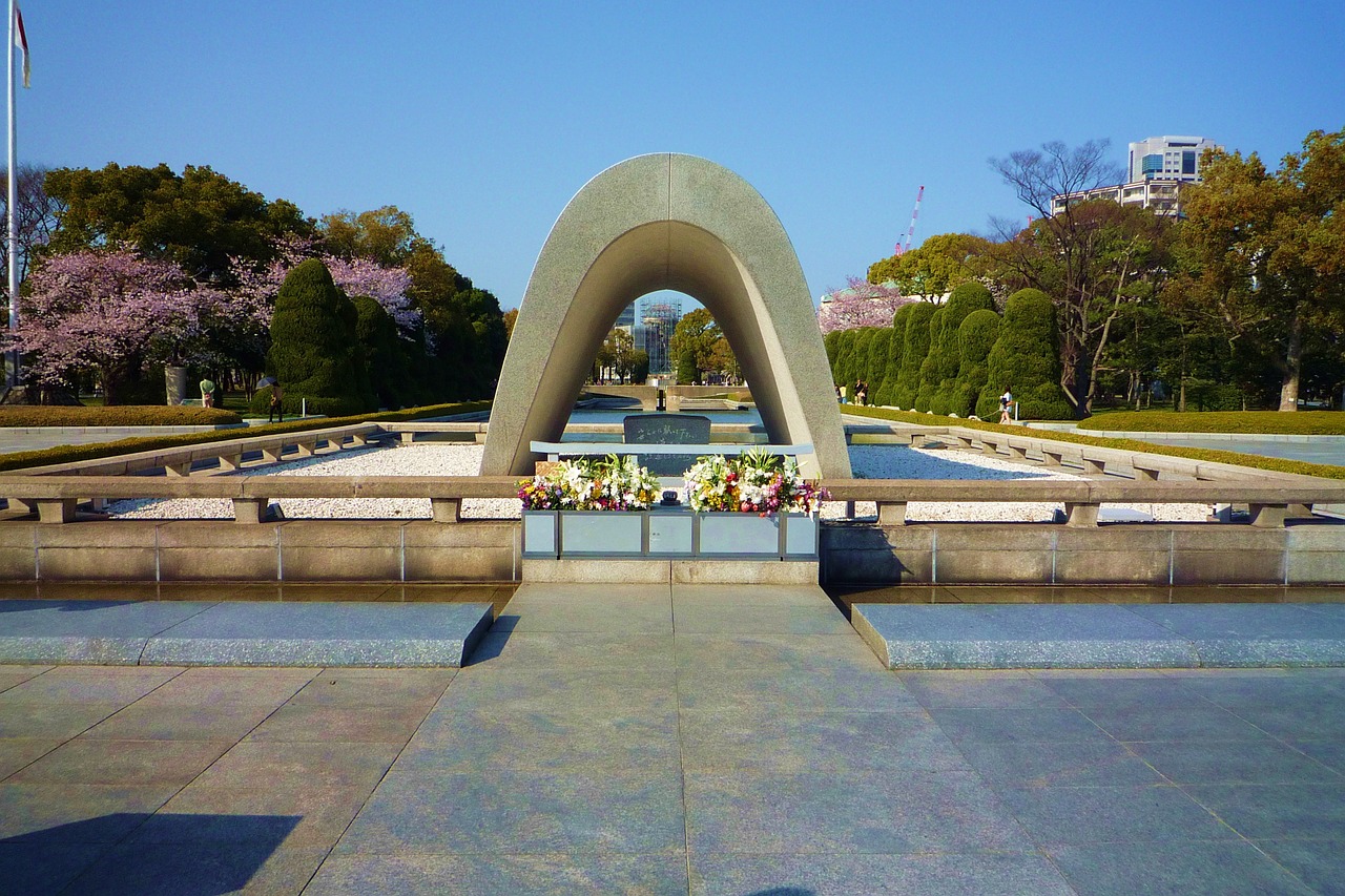 monument japan hiroshima free photo