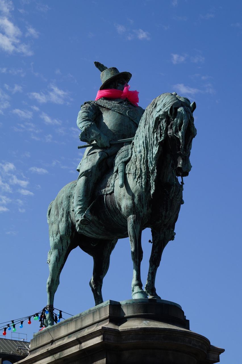 monument equestrian statue statue free photo