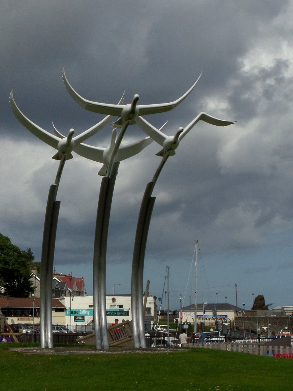 monument birds northern ireland free photo