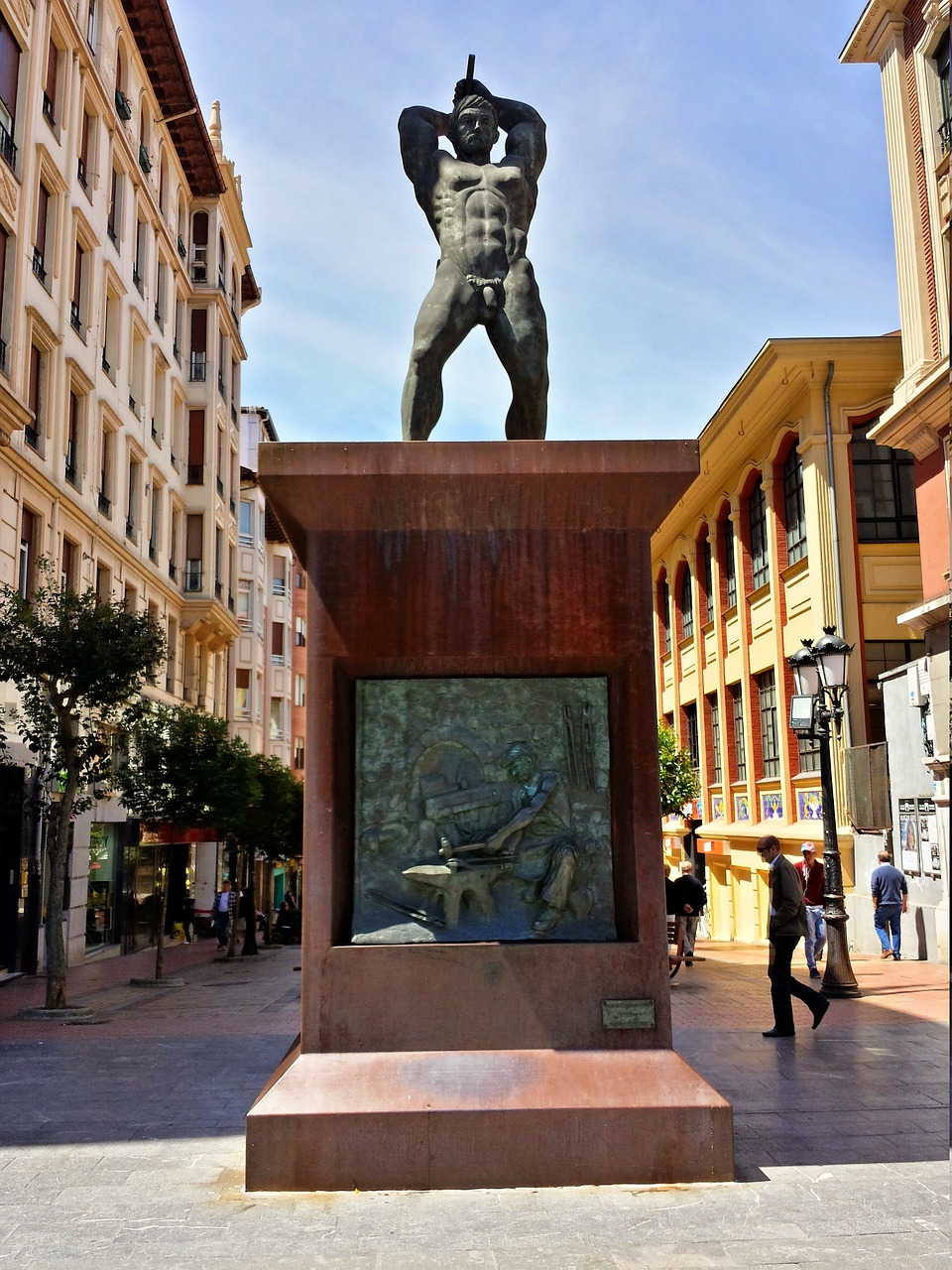 monument barakaldo euskadi free photo