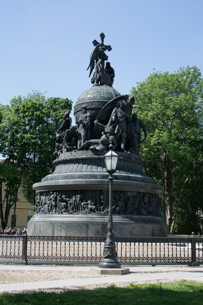 monument of russia veliky novgorod city free photo