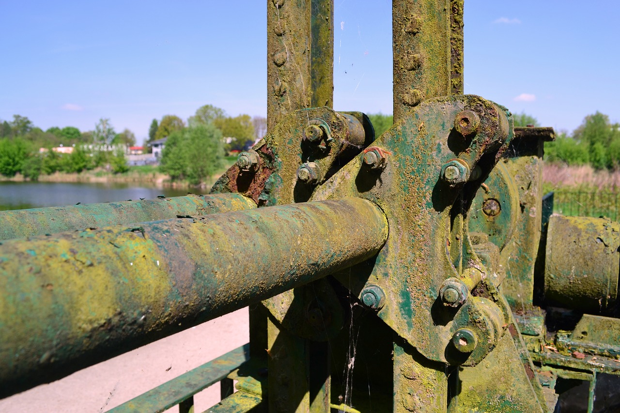 monument technology  lock  technical construction free photo