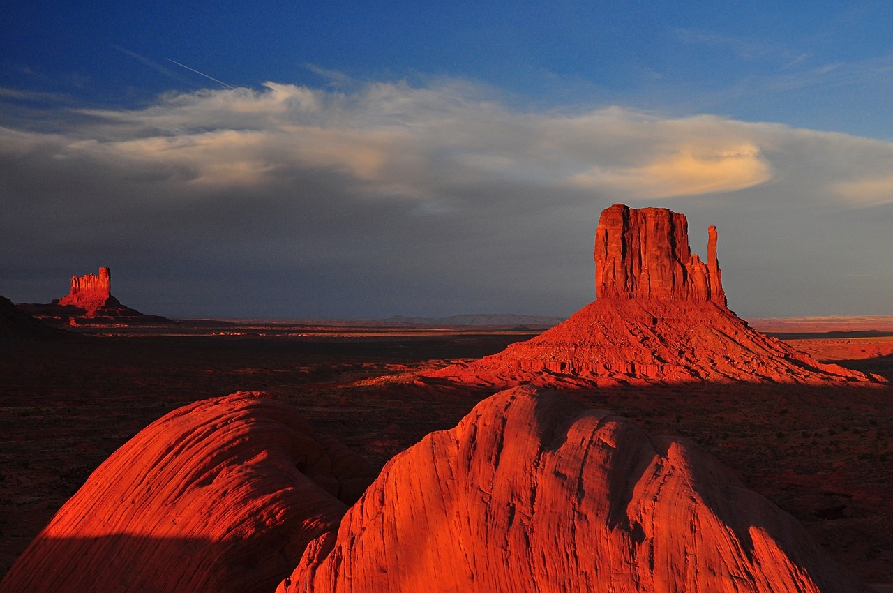 monument valley sandstone buttes free photo