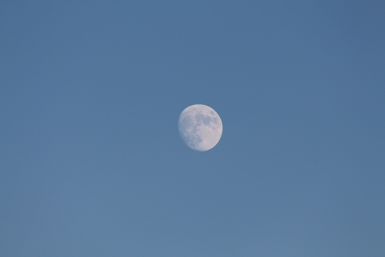 moon clouds night free photo