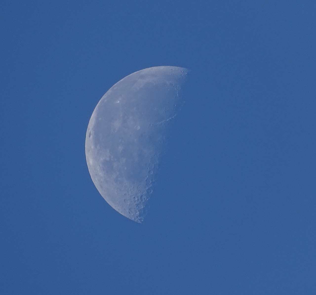 moon sky blue sky free photo