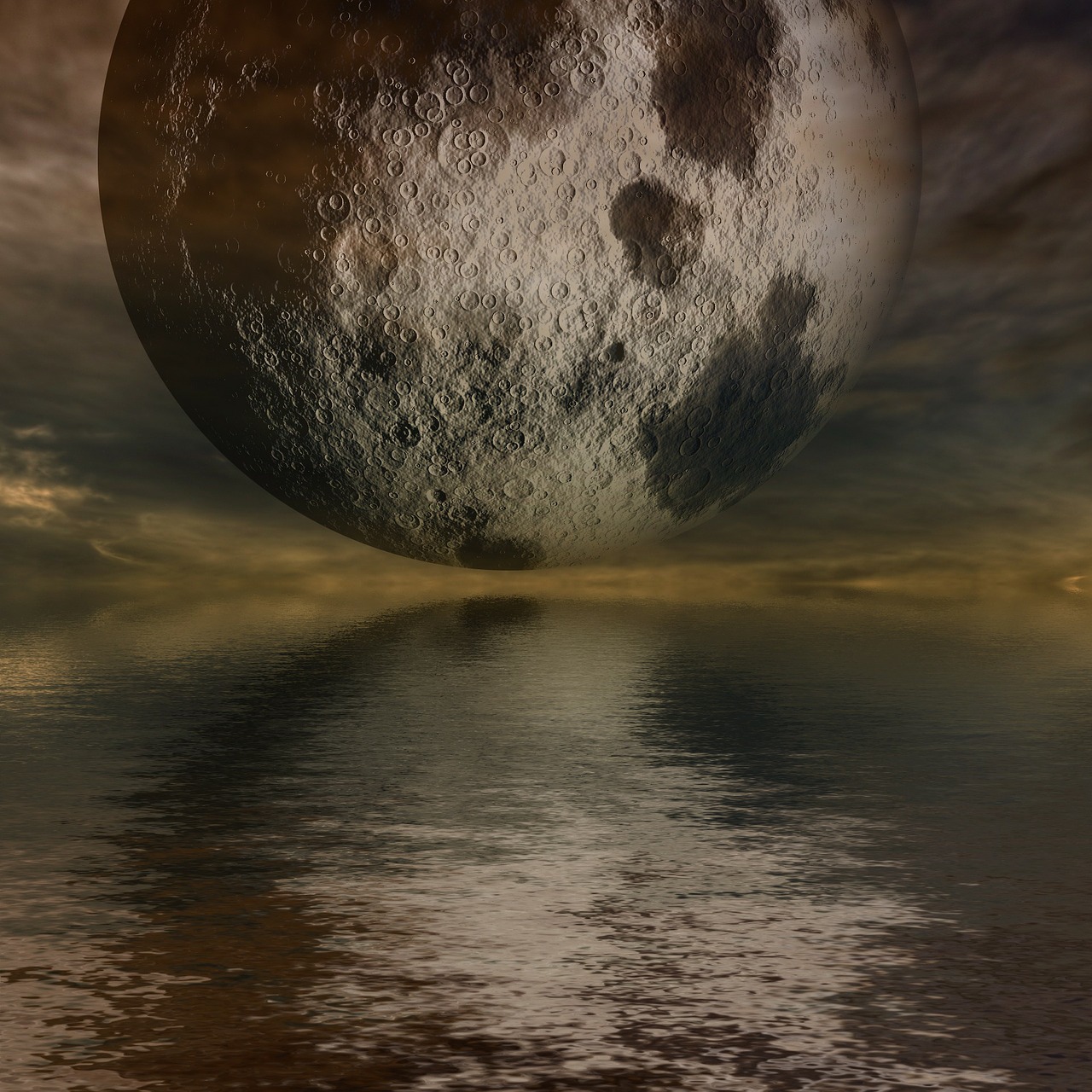 moon mystical surreal free photo