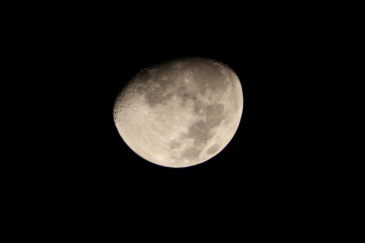 moon lunar astronomy free photo