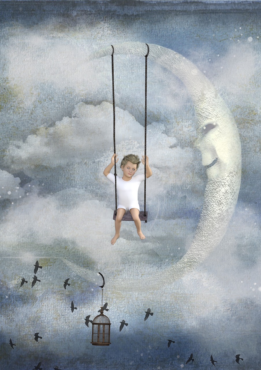 moon dream fairy tales free photo