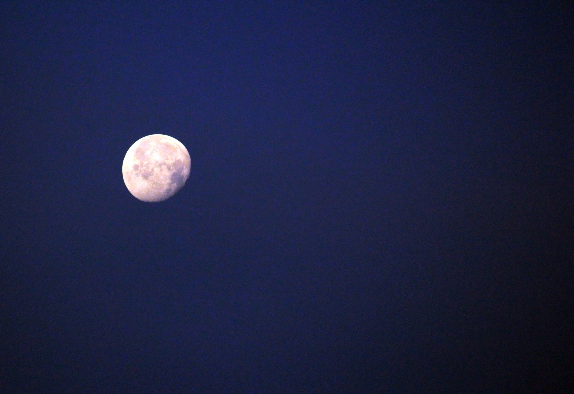 moon sky blue sky free photo