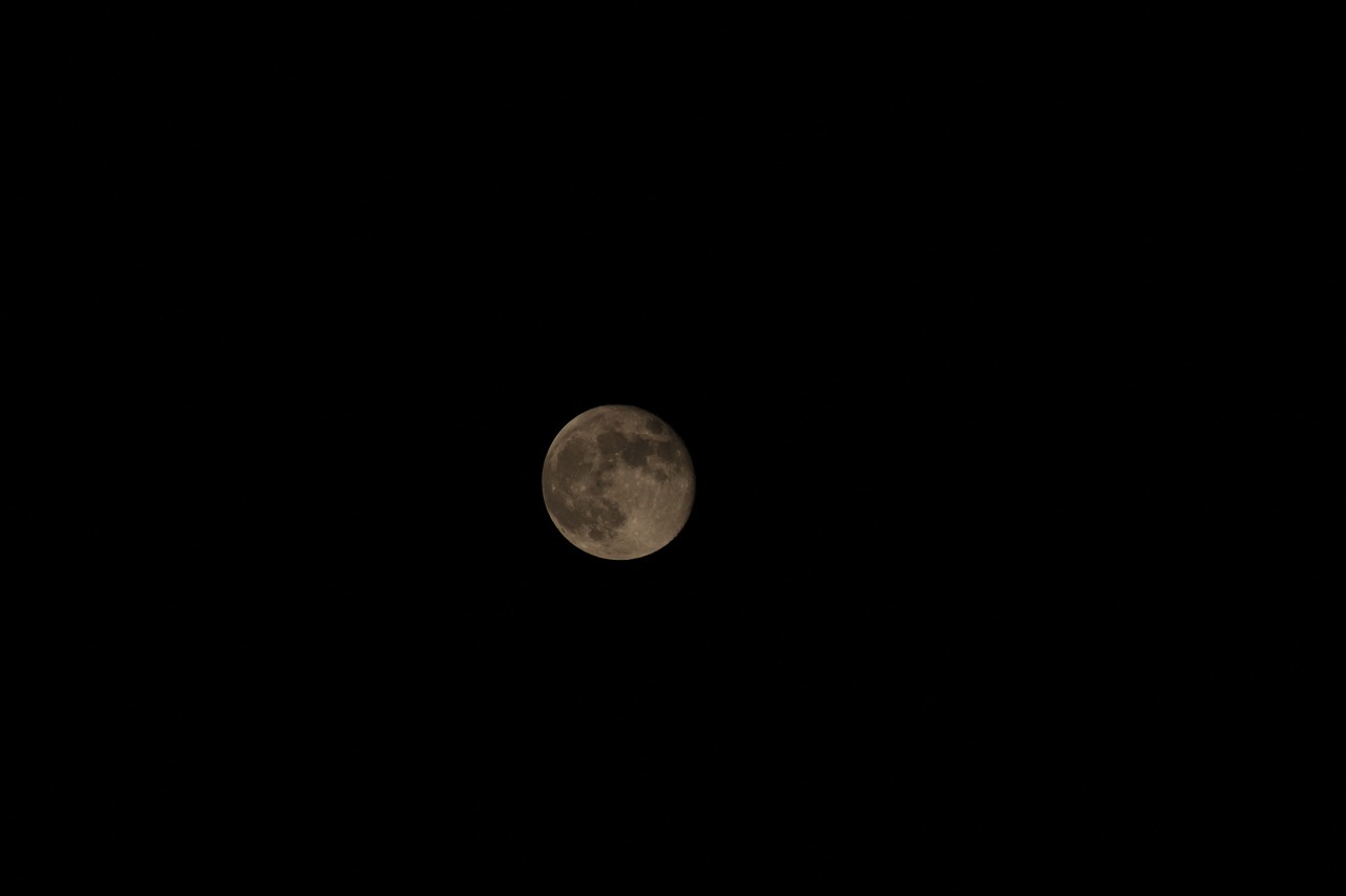 moon night silver free photo