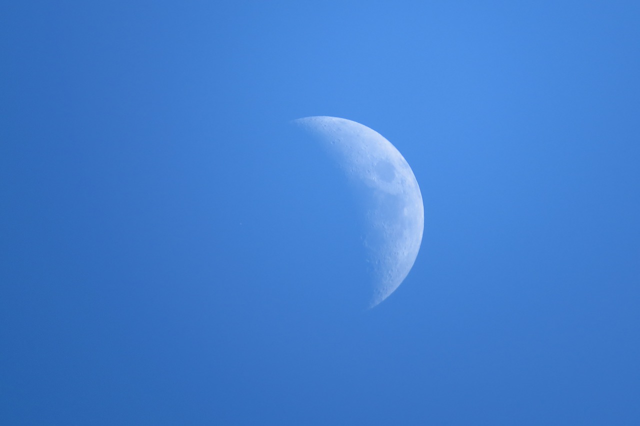 moon sky moon at night free photo