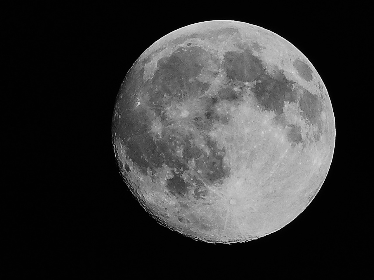 moon monochrome full moon free photo