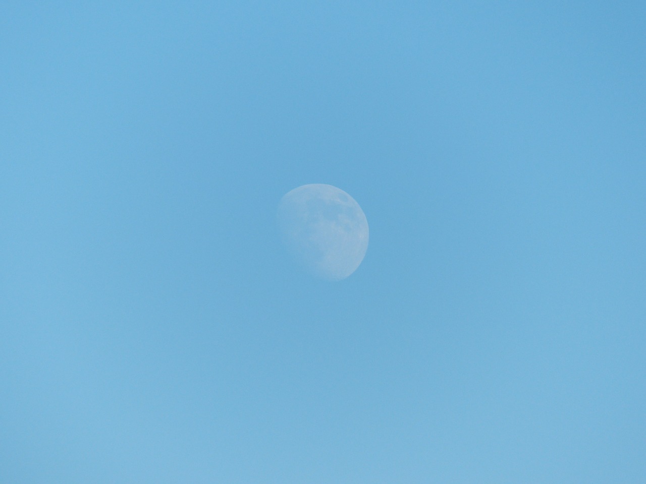 moon sky during the day free photo