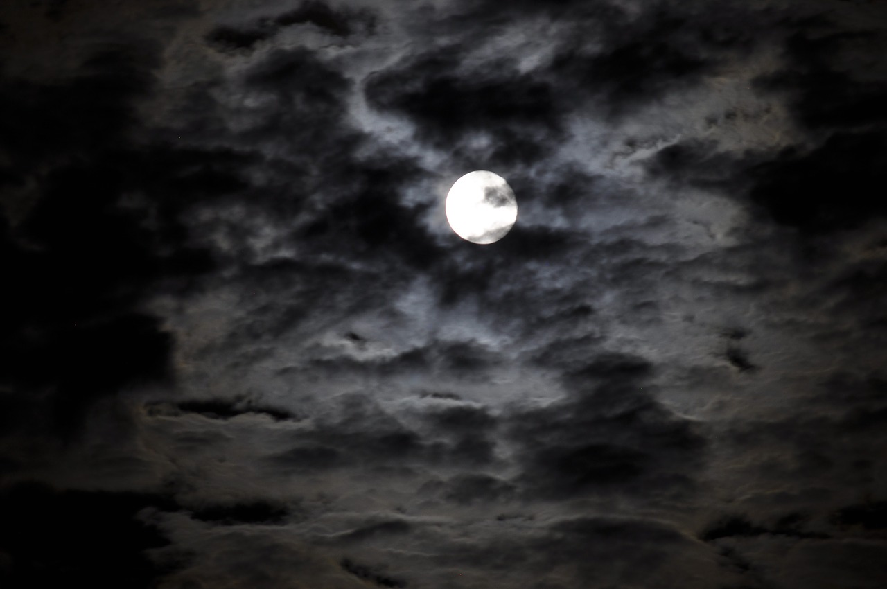 moon night sky free photo