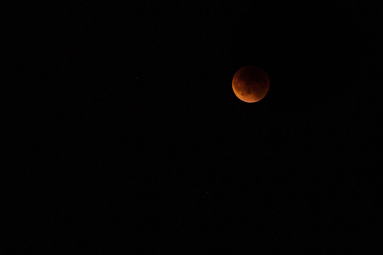 moon lunar eclipse night free photo
