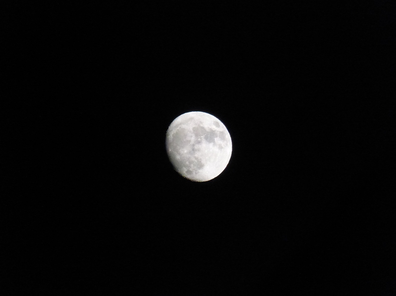 moon night black sky free photo