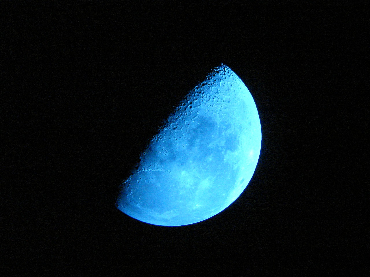 moon blue moon sky free photo