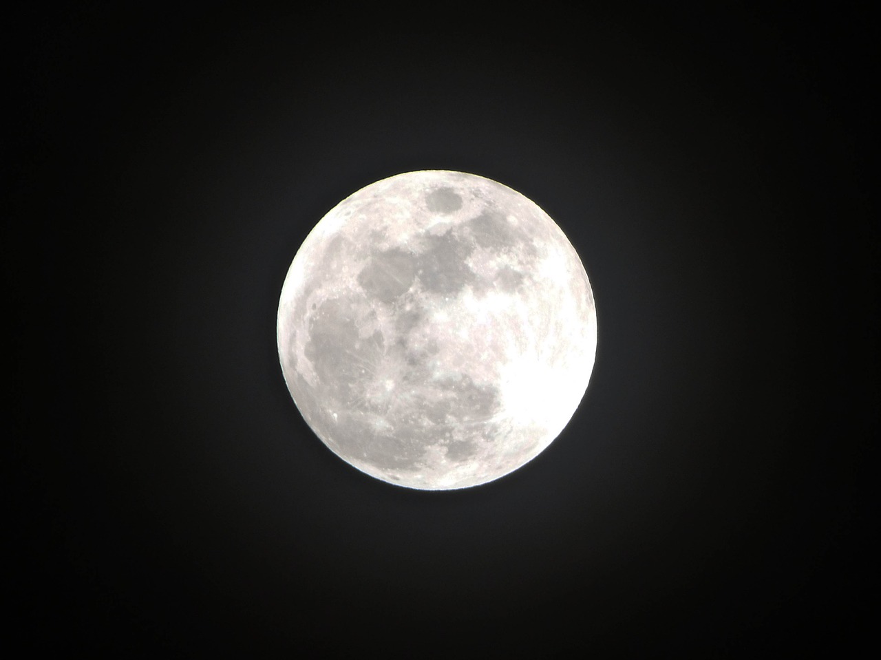 moon moonlight halo free photo